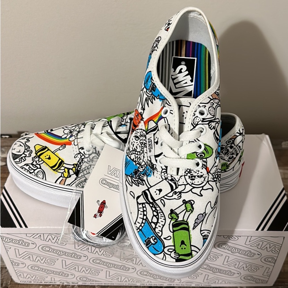 Vans Limited Edition Crayola Women’s Size 7.5